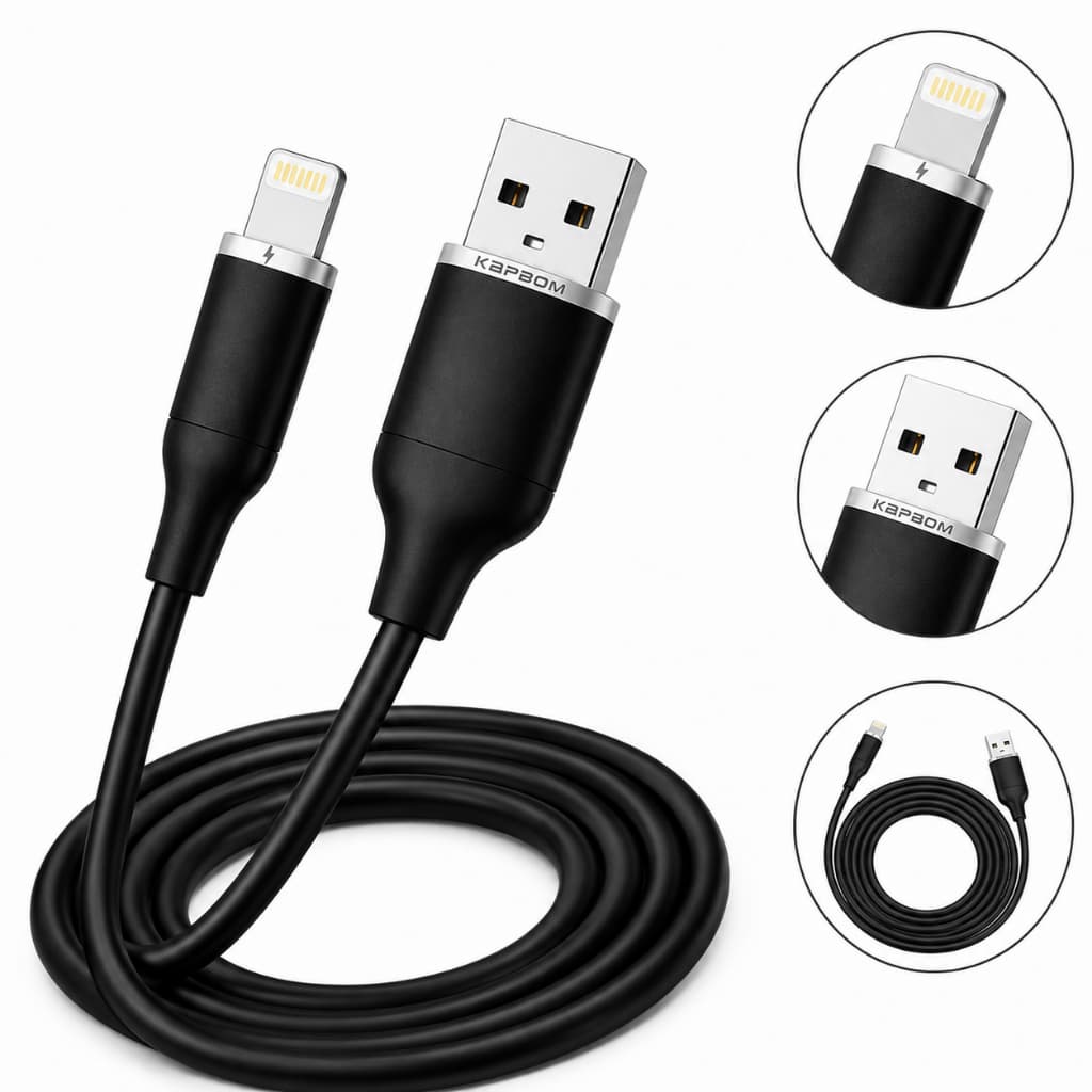 Cabo Celular USB para iPhone Carregador Rápido 4.8A Original Kapbom