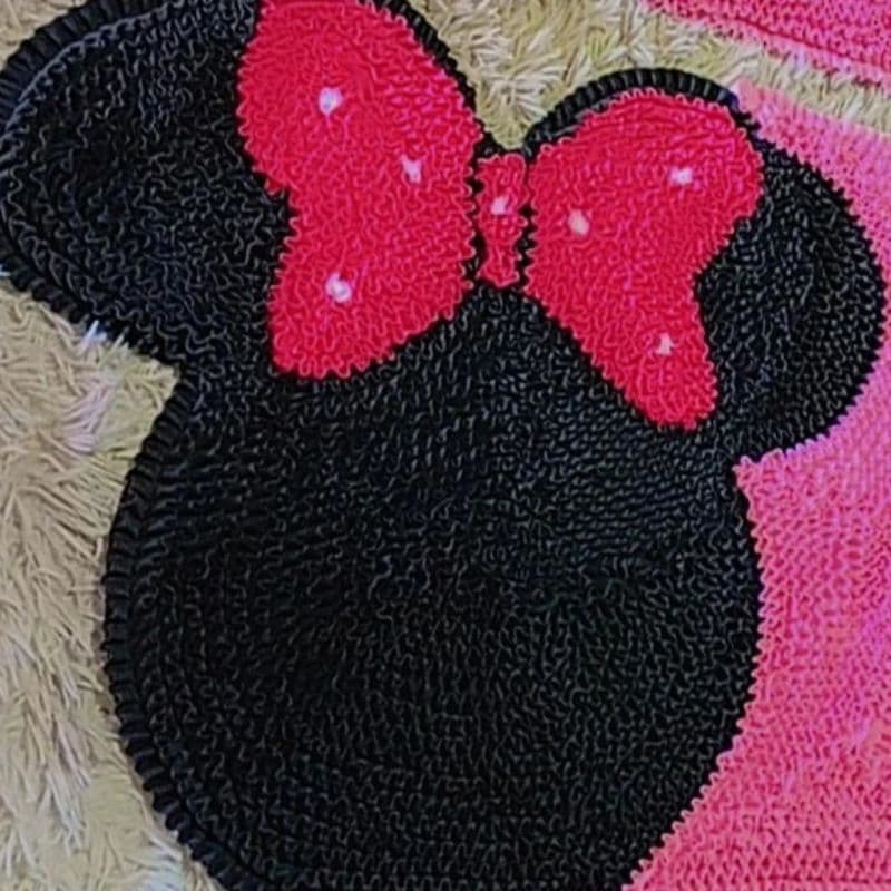 jogo de tapetes cozinha Minnie 3 peças quarto sala tapetes de frufru com antiderrapante