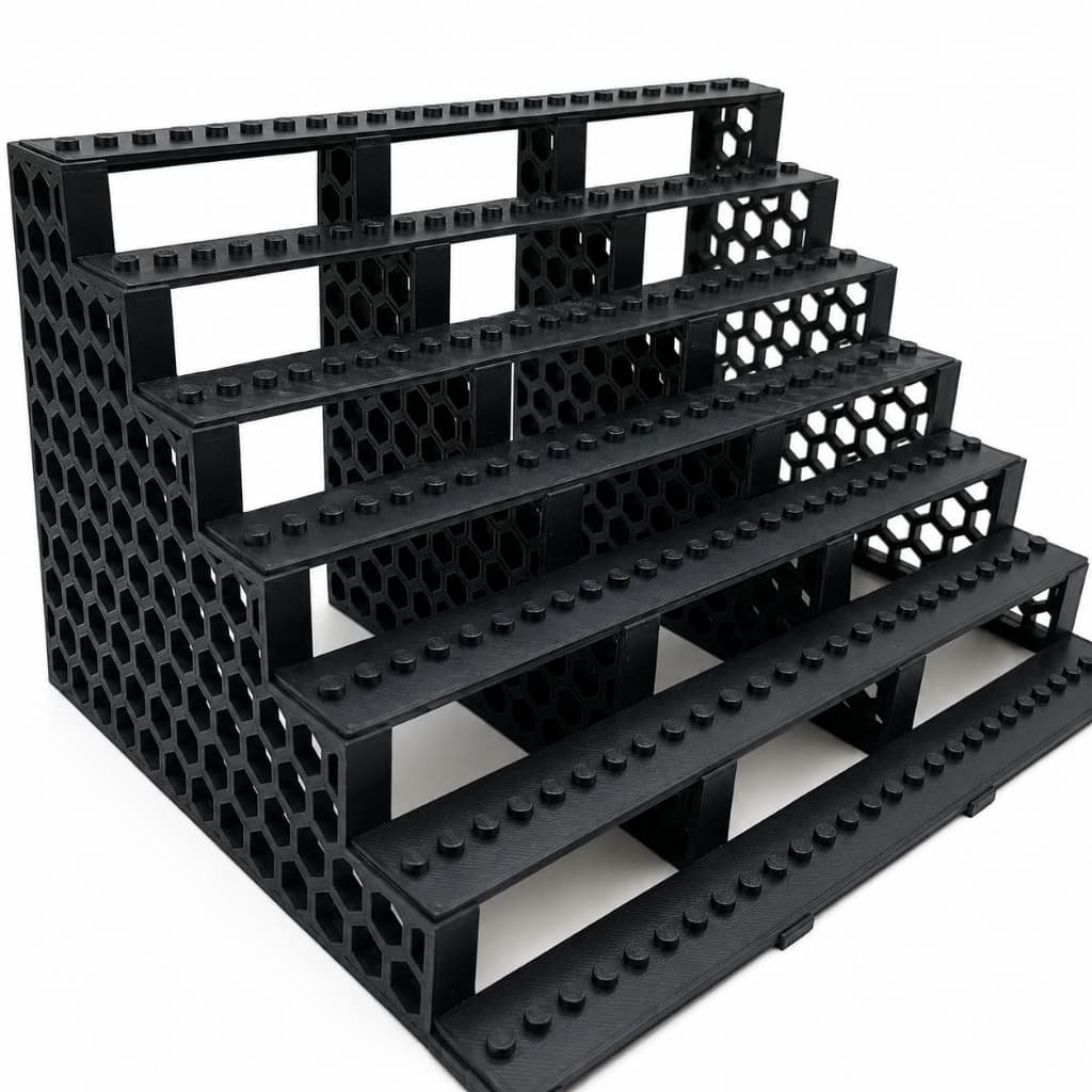 Expositor organizador para minifiguras colecionáveis de blocos de montar estilo LEGO