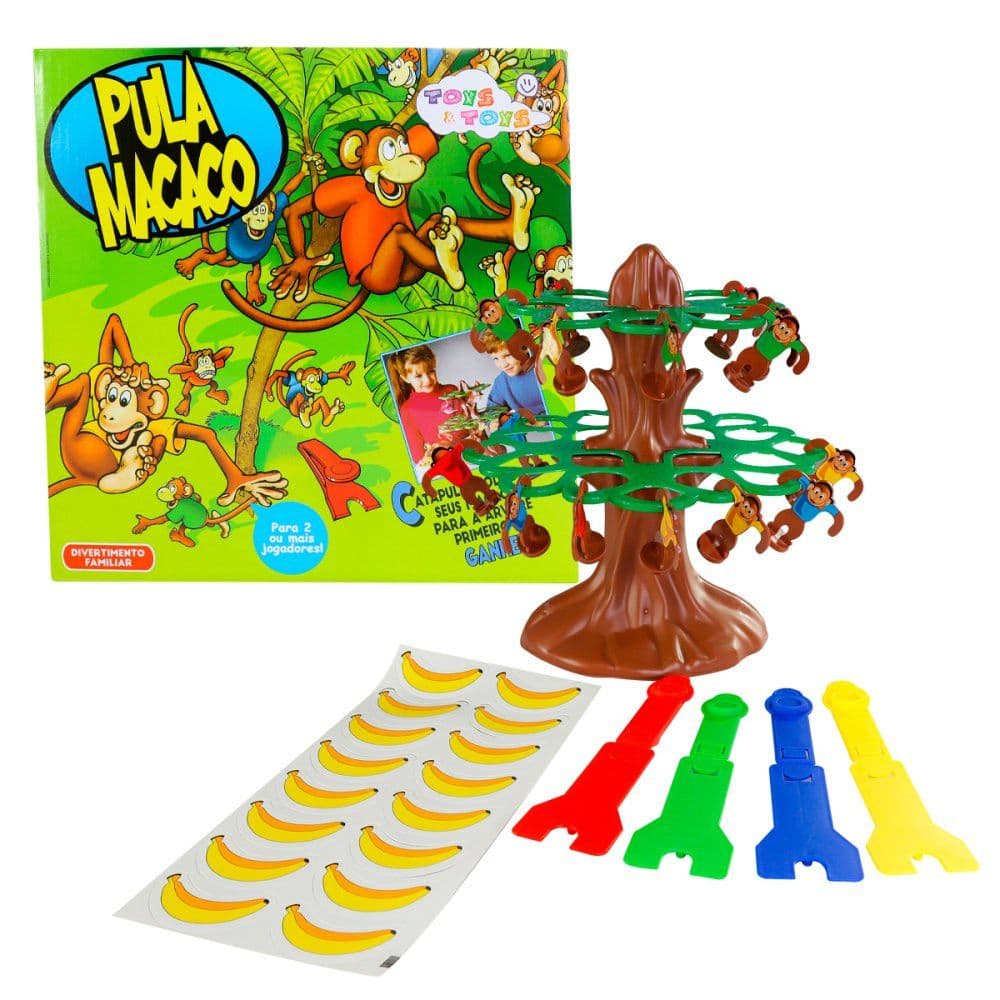 Brinquedo Pula Macaco brinquedo interativo coordenação motora brinquedo infantil educativo