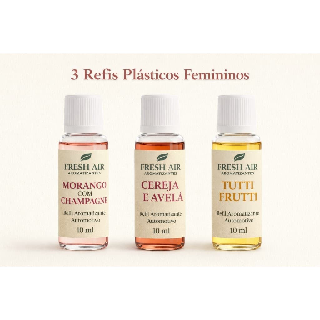 Kit Atacado Refil de Cheirinho para Carro Premium Importado de Luxo Aromativo Carro Novo