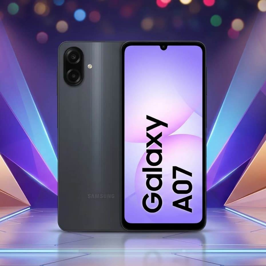 Celular Galaxy A07 Tela 6.7 128GB 4G 90Hz Câmera Dupla 50MP Preto Samsung