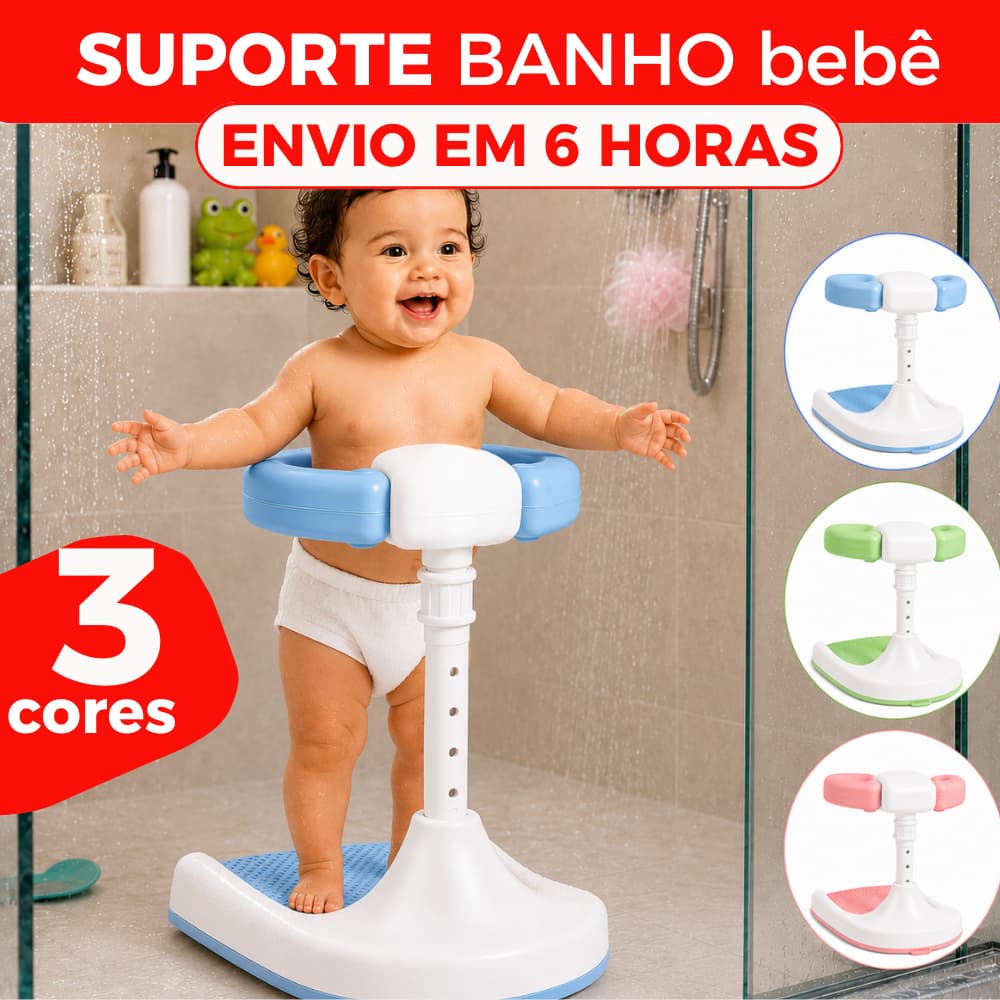 Suporte para banheira de bebê com coluna ajustável e torre para banheira