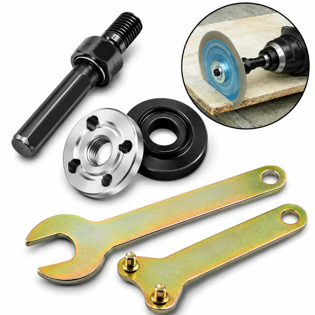 Adaptador Universal Suporte Haste Disco Furadeira Esmerilhadeira Parafusadeira Lixadeira Rebolo M10 M14 Lixa para Eixo