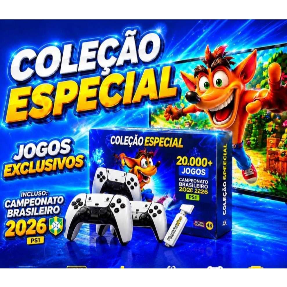 Coleção Especial de Vídeo Game Retrô – Controle ESTILO no PS5 (2026) GAME STICK