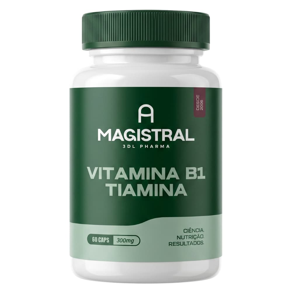 Vitamina B1 300mg Tiamina Com Laudo Original A Magistral Vitaminas Suplementos