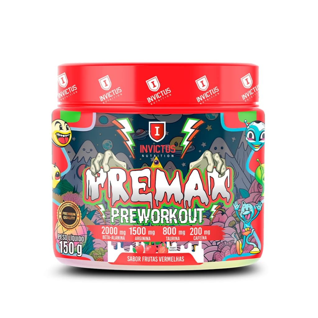 Pré treino Premax Concentrado + Foco, energia e resistência 150gr - Invictus Nutrition