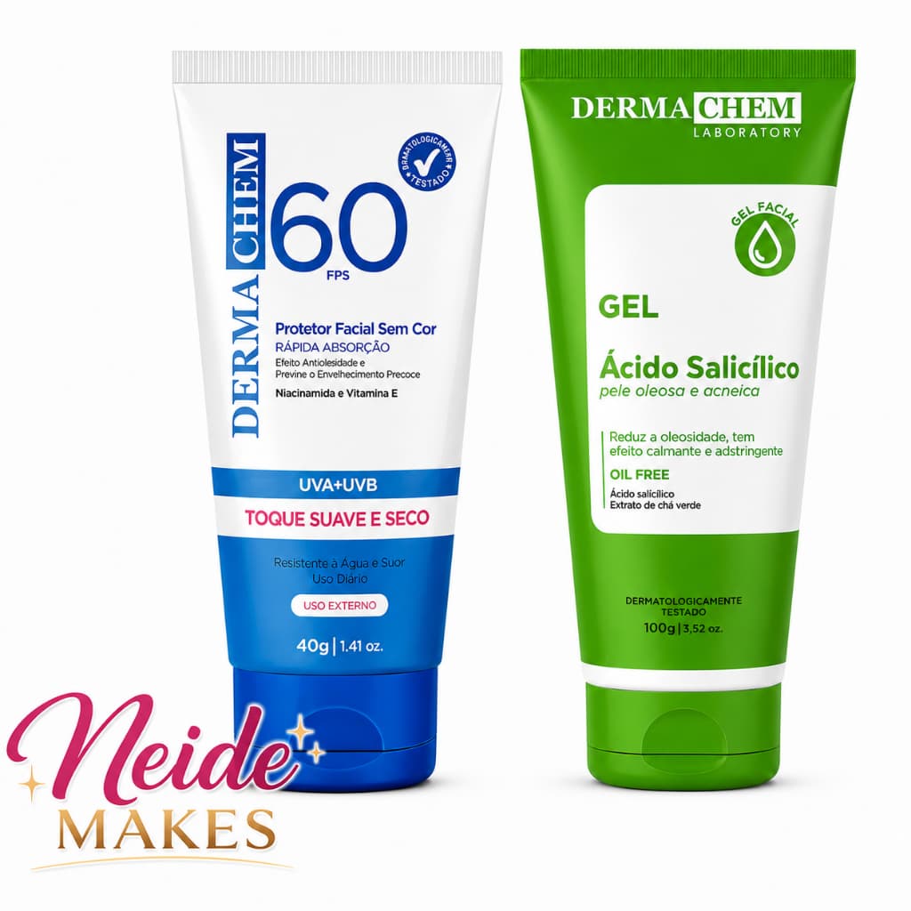 Sabonete Facial Ácido Salicílico +  Protetor Solar Facial Fps60 Sem Cor Dermachem