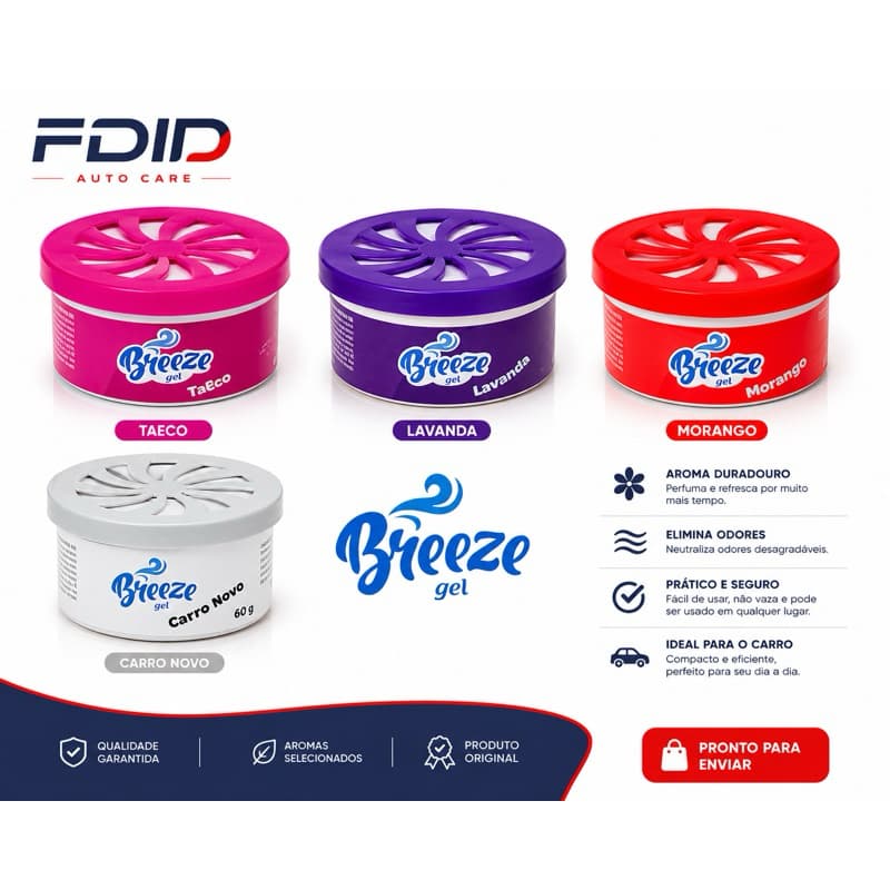 Kit 2 Aromatizantes Automotivos para Carro | Talco Morango Lavanda Carro Novo