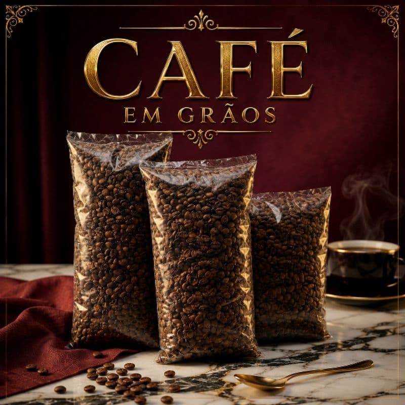 Café em Grãos Torra Média 100% Arábica Sul de Minas