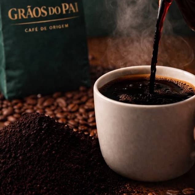 Café Especial Em Grãos Moído Torrado Especial Gourmet Em Pó Grãos do Pai 500g Selecionado