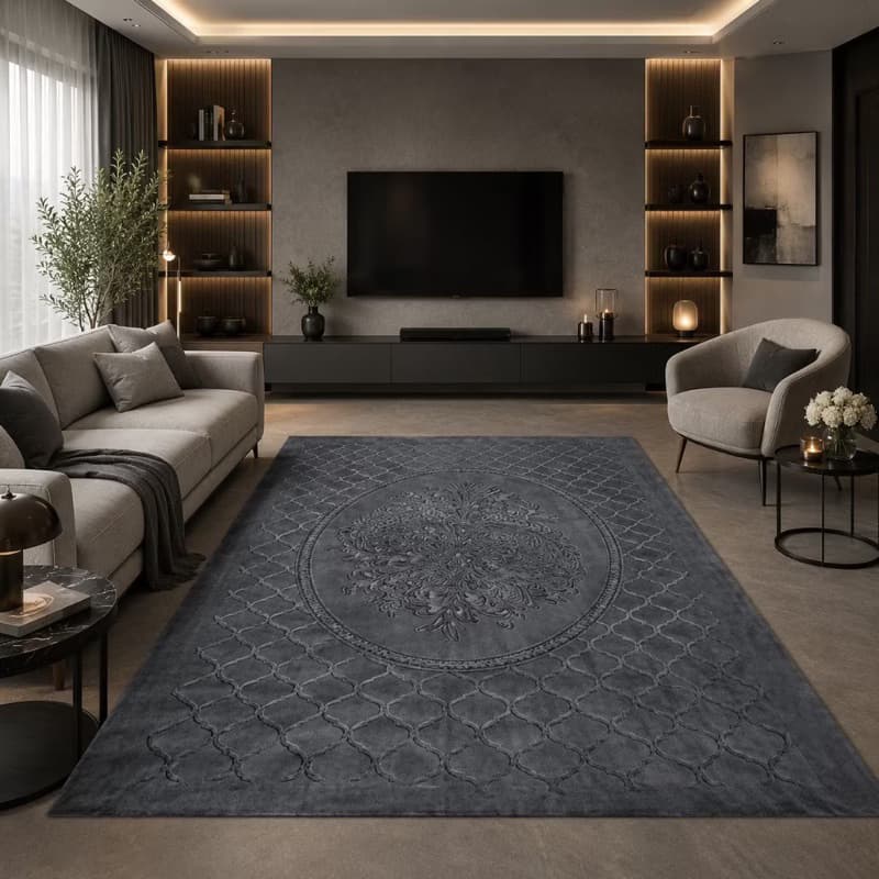 Tapete sala 300x200 Grande Luxuoso com Conforto e Elegância 3x2 Antiderrapante Promoção