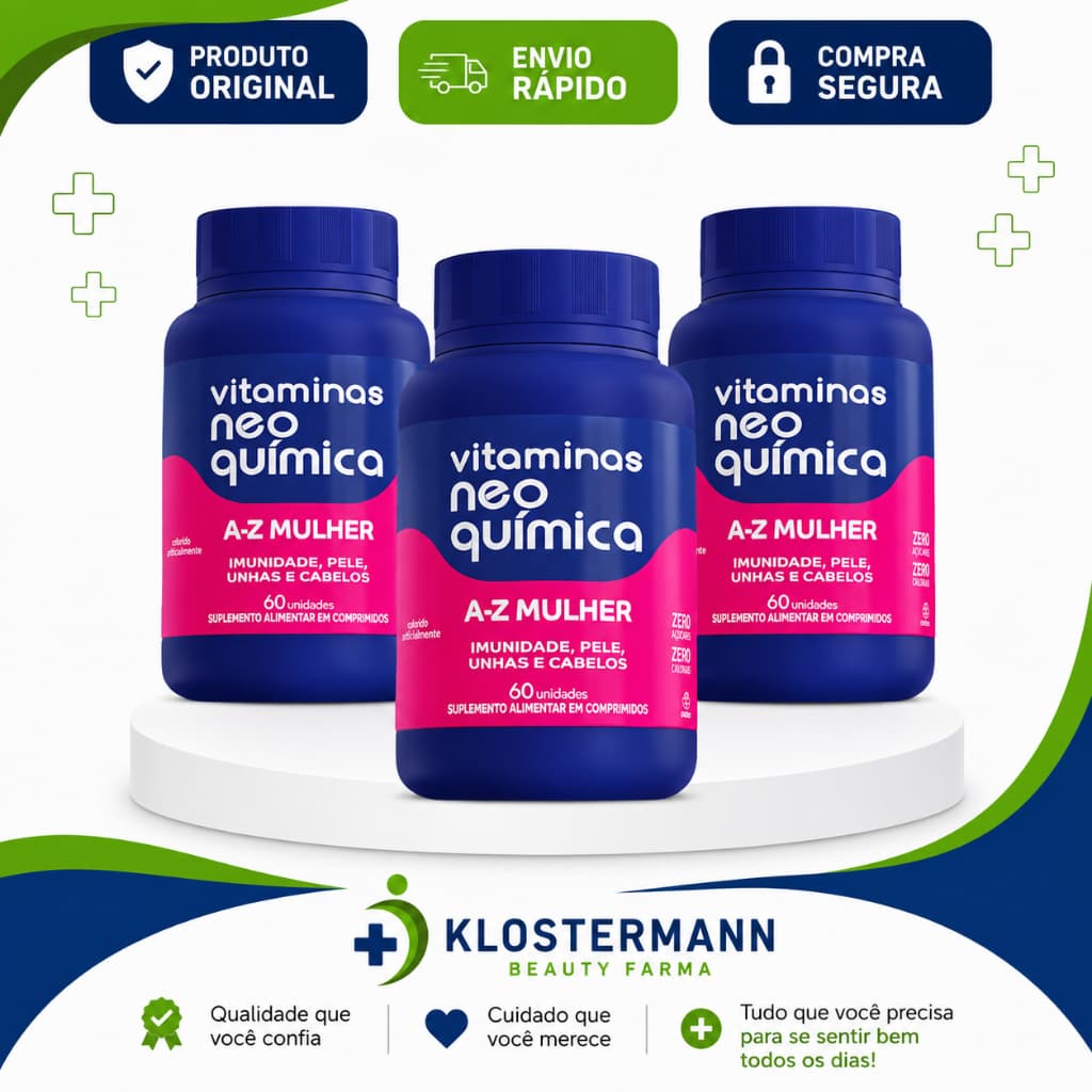 Kit 3 Suplemento Vitamina A-Z Mulher 60 Cpr - Neo Química
