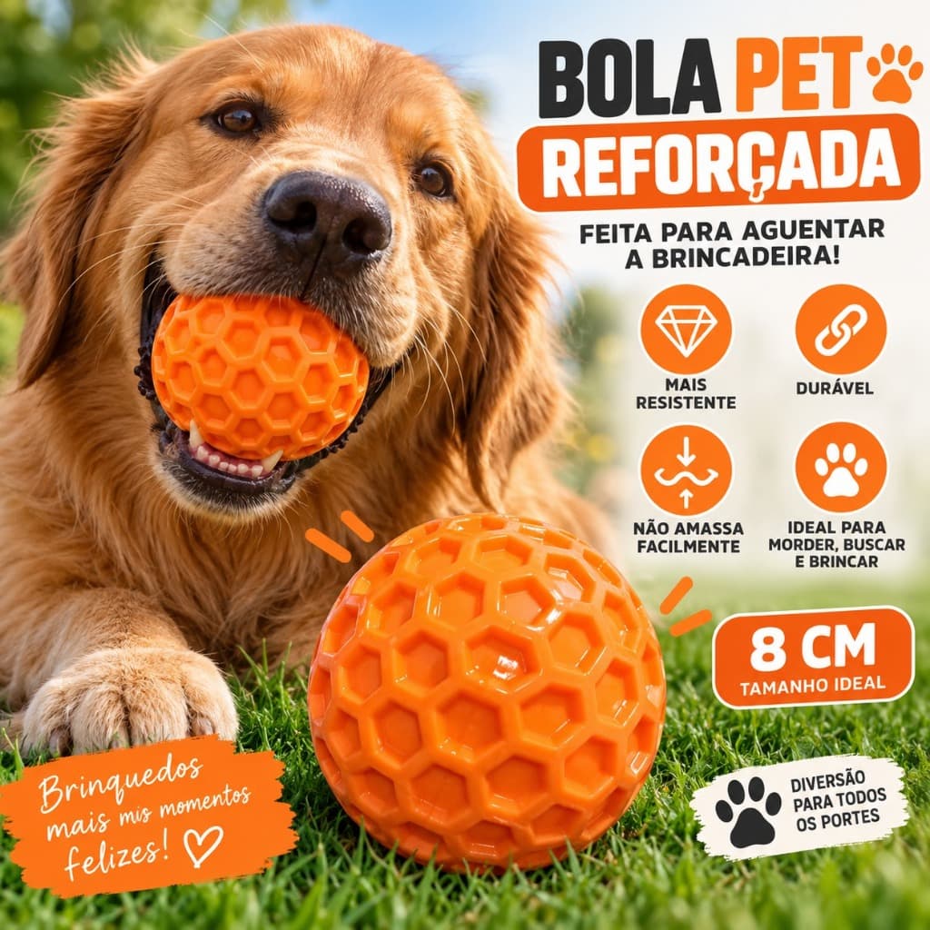 Bolinha Interativa para Cachorro com Apito – Brinquedo Pet