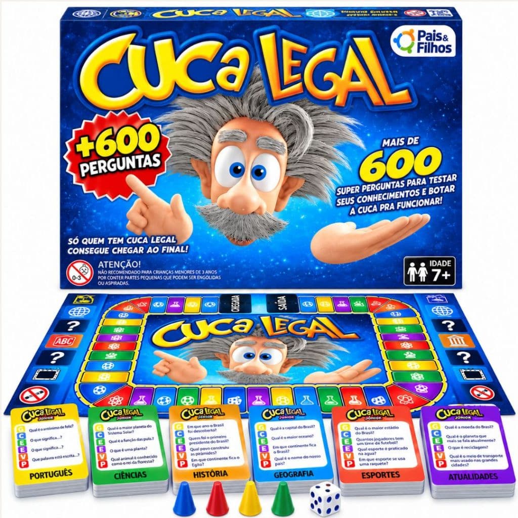 Cuca Legal Jogo Com 672 Perguntas - Diversão Para Família Original