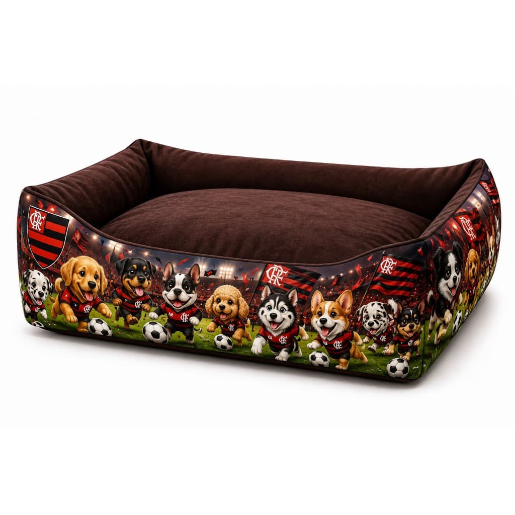Caminha Cachorro Médio Casinha Cama Pet Caes Pet Torcedor 60x50