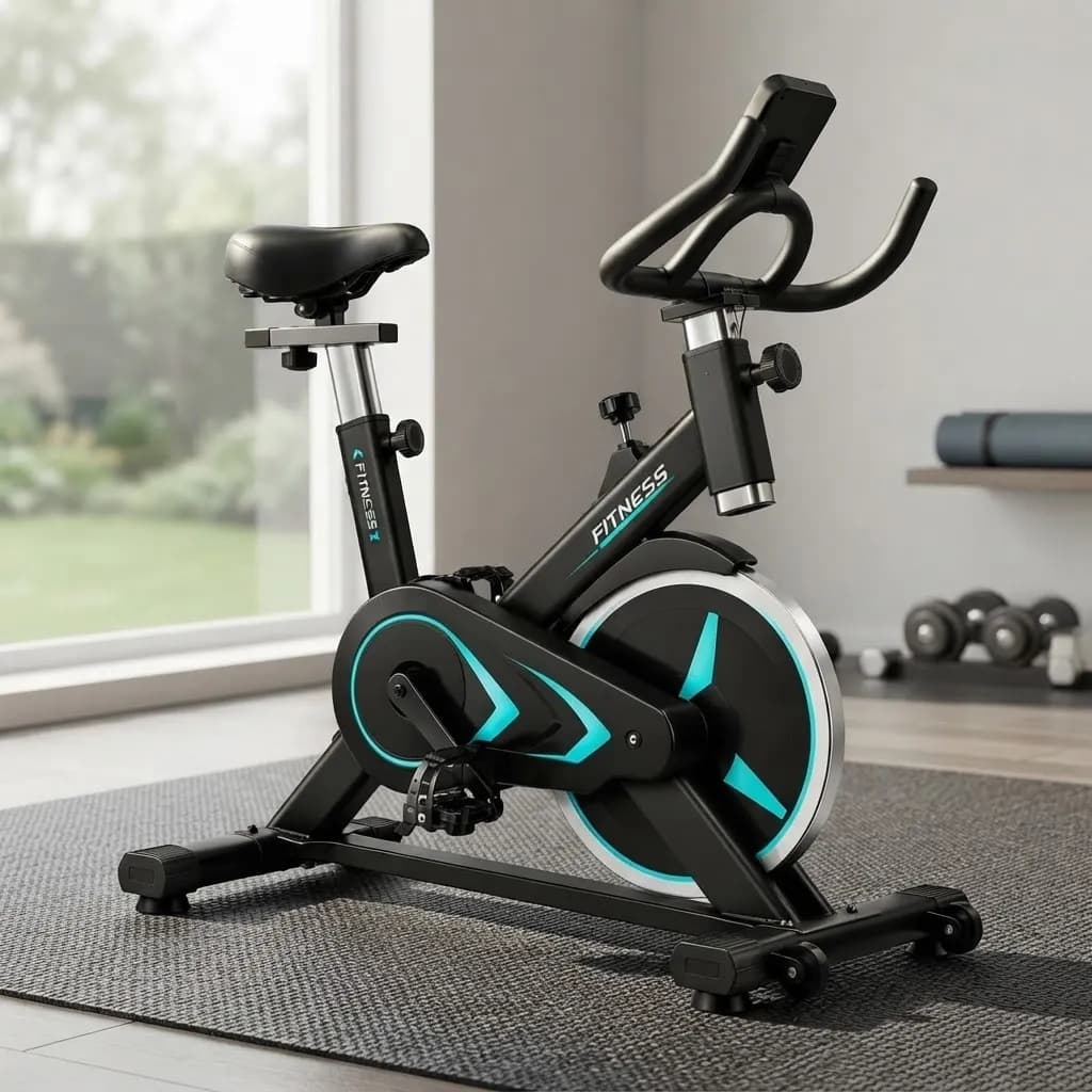 Bicicleta Ergometrica Spinning Fitness 6kg Monitor E Suporte