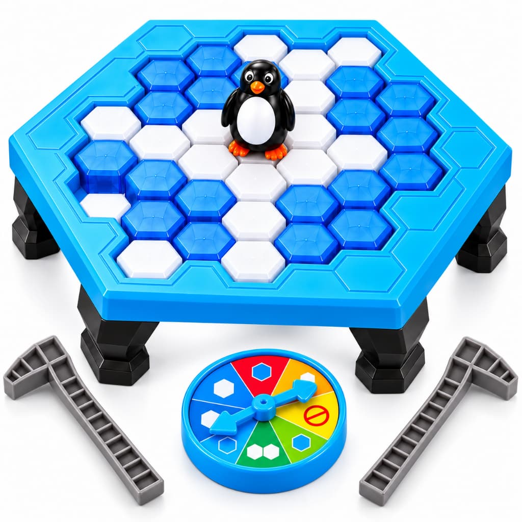 Jogo Quebra Gelo Salve o Pinguim Infantil Família 3+ Anos