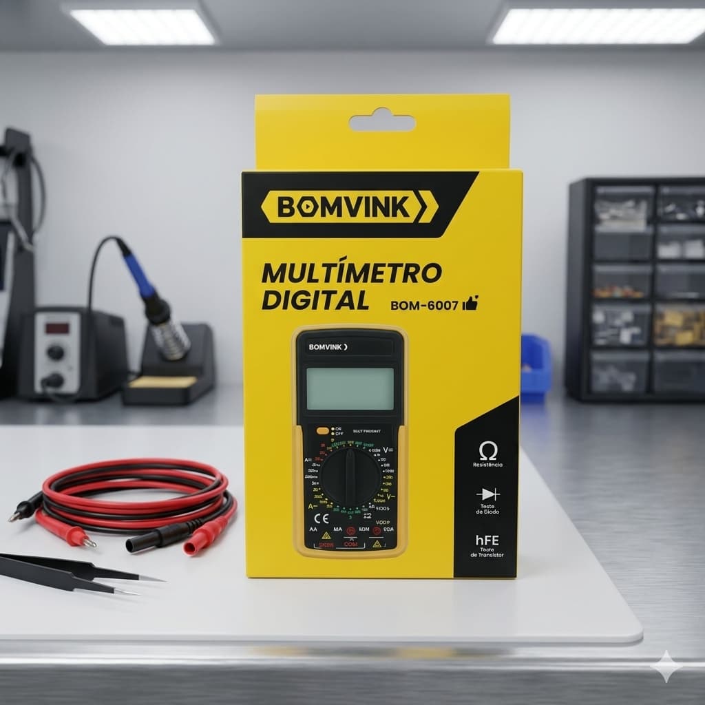 MULTIMETRO DIGITAL BOM -6007 BOMVINK