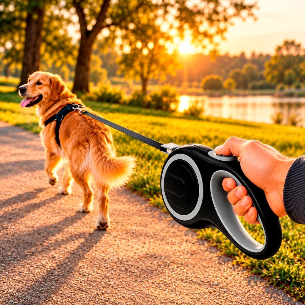 Guia Retrátil 8 Metros Cachorro Grande até 50kg Coleira Pet Passeio Trava Automática