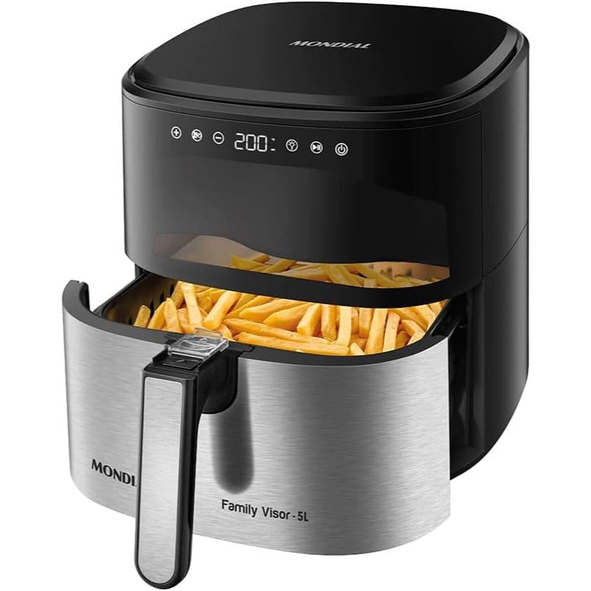 Fritadeira Sem Óleo Air Fryer Digital 5l Mondial AF-50-DVI - 127v