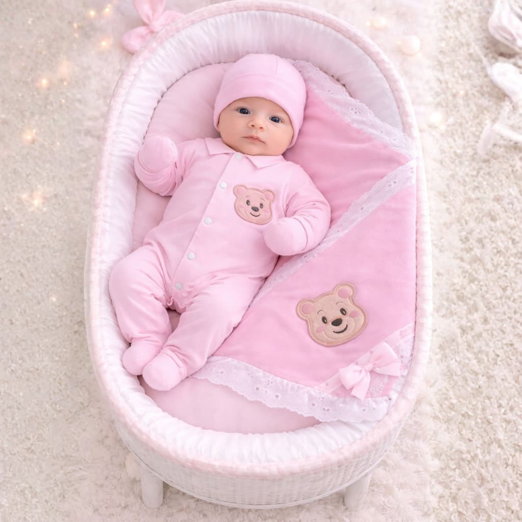 Kit Saida Maternidade Bebê Recém Nascido Infantil Menino-Menina