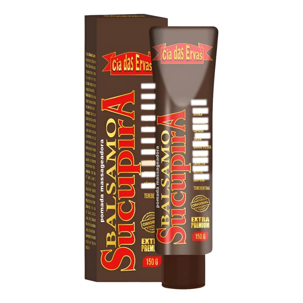 Bálsamo Sucupira 150g Pomada Massageadora Dor Muscular Anti-inflamatória Natural