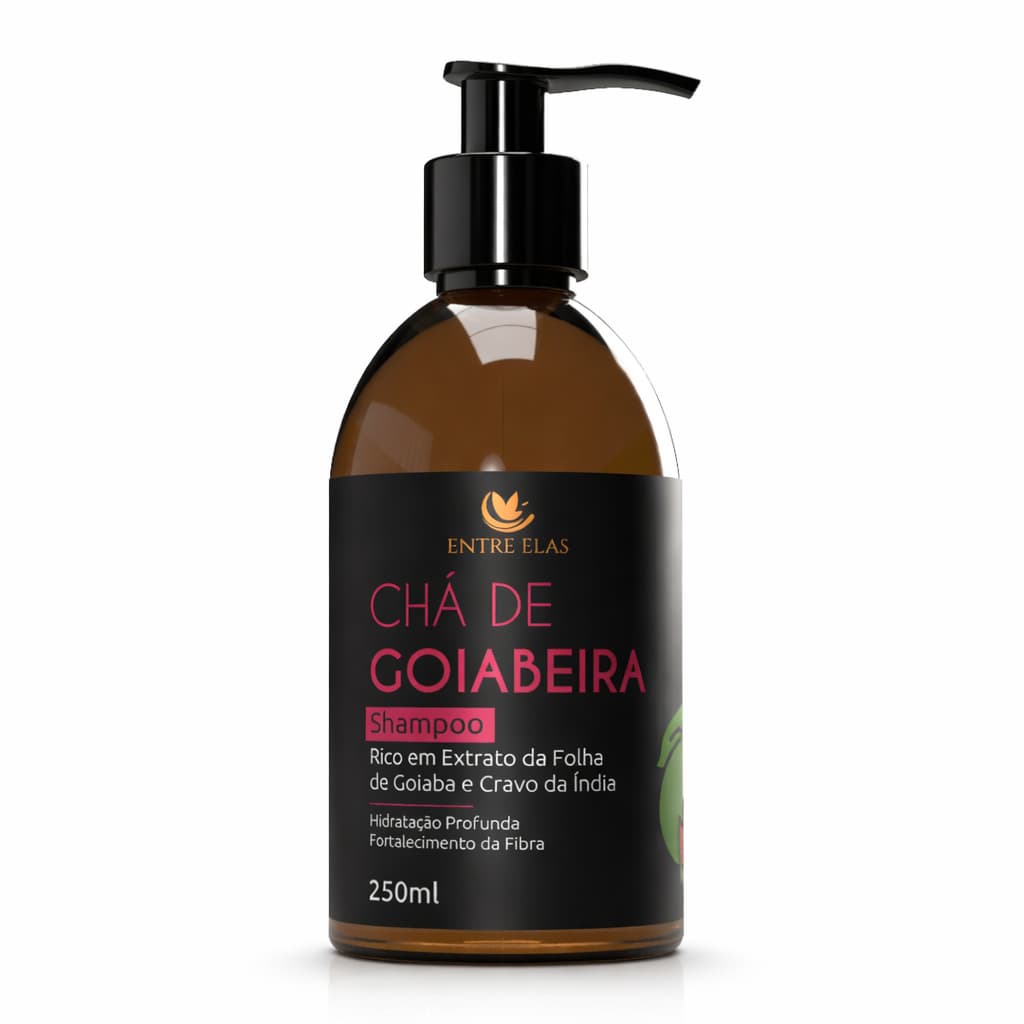 Shampoo Hidratante Goiabeira Entre Elas 250ml Limpeza, Brilho e Cabelos Macios