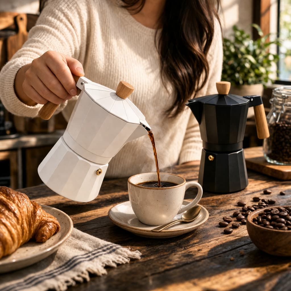 🔥 Cafeteira Italiana 6 Xícaras Moka 300ml Café Expresso Forte Estilo Europeu