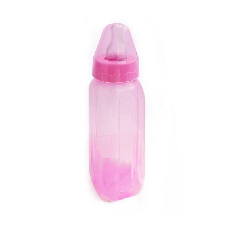 Mamadeira Bebê 240ml Rosa Retrô Sem BPA Anticólica Bico Silicone Recém-Nascido Alimentação Infantil