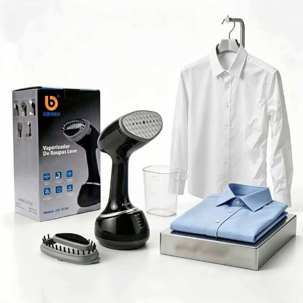 Passadeira A Vapor Portátil Vaporizador Ferro Luxo 127V1400W roupas estofados e cortinas sem amassados pronta entrega