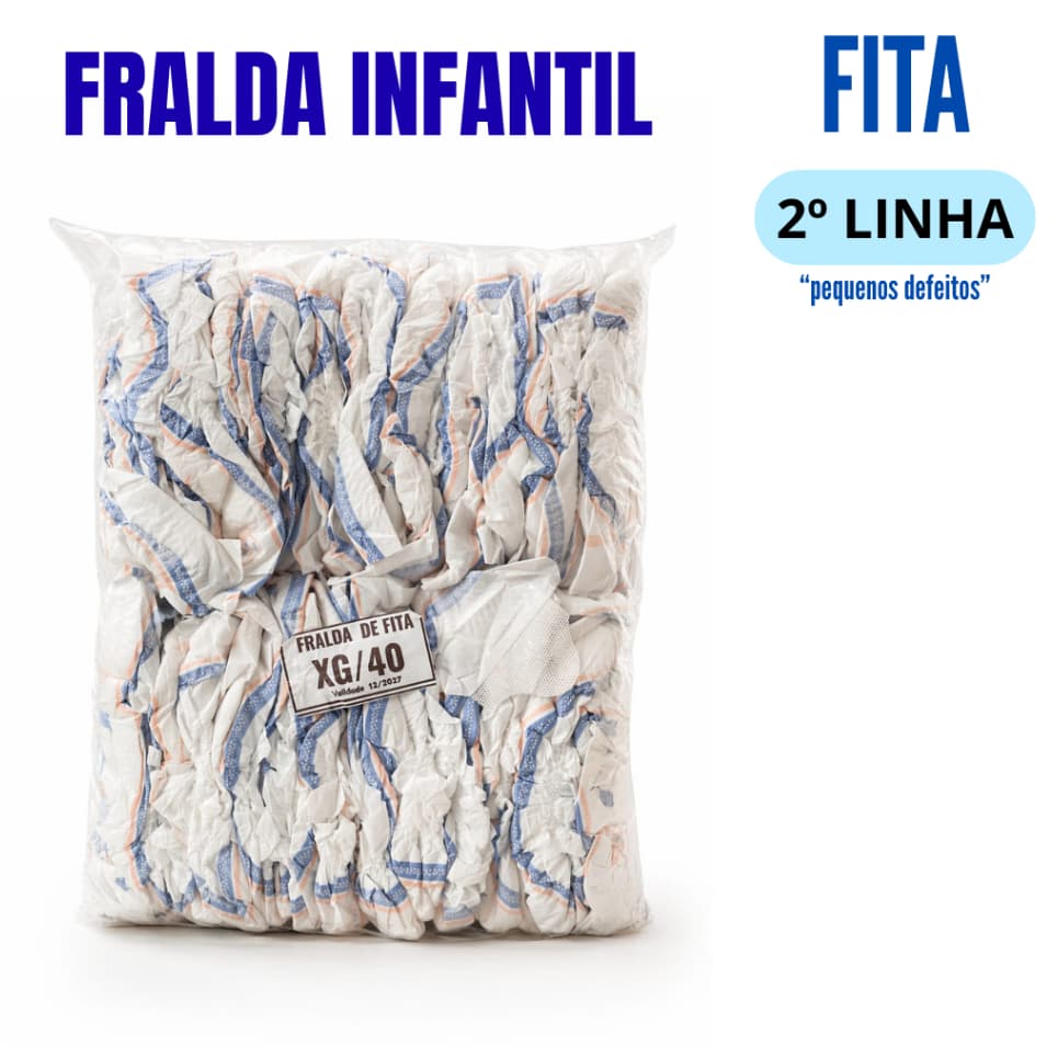 Fralda Descartável Econômica Segunda Linha de fita | Estampas Sortidas