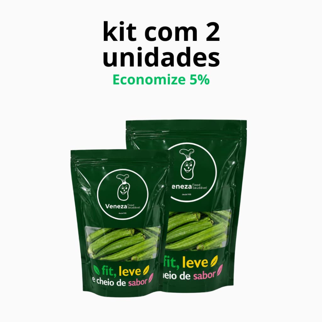 Quiabo chips (Veneza Food Saudável) 60 gramas - 2 unidades