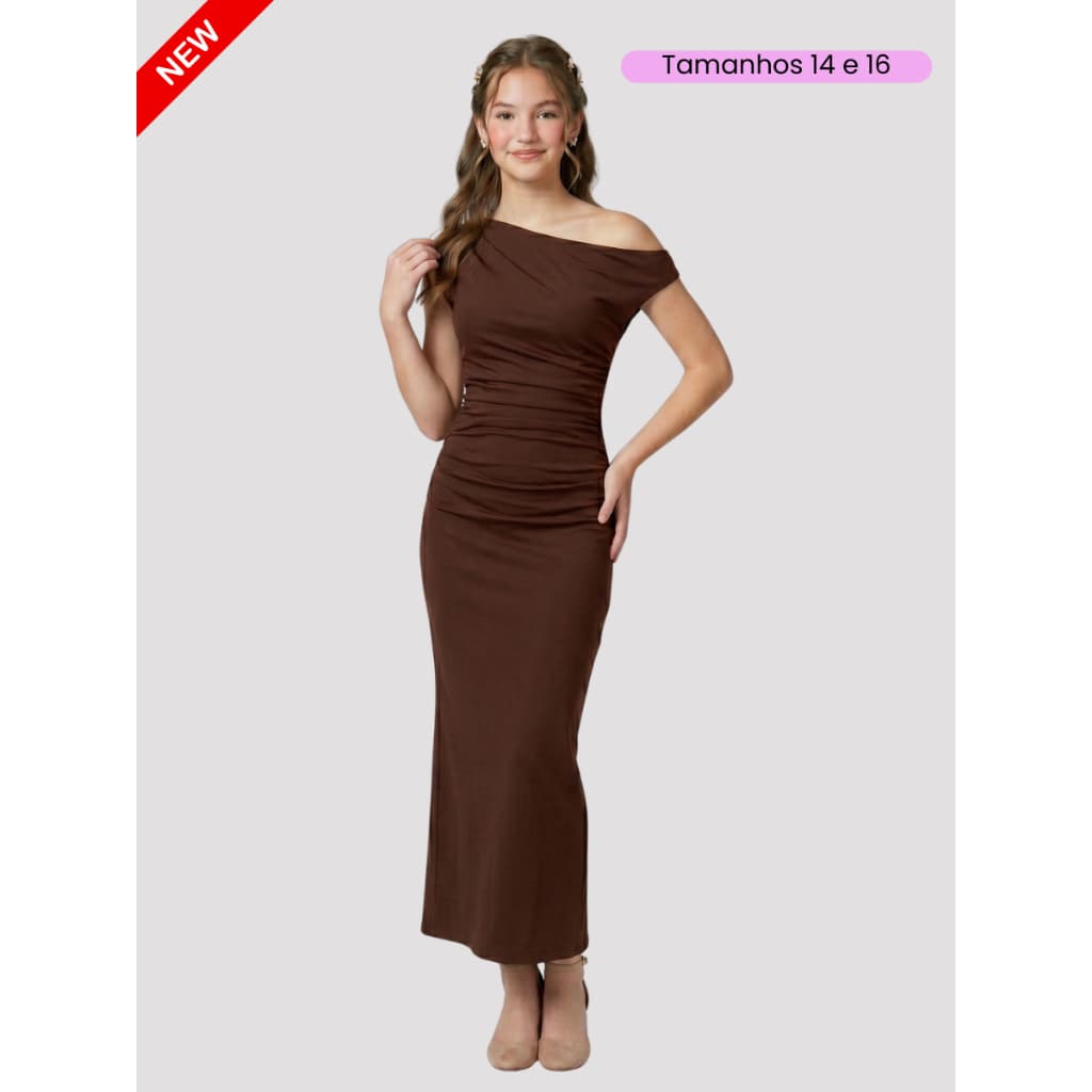 Vestido Juvenil Feminino Elegante Festa Formatura Casamento Menina Moça Mulher Longo