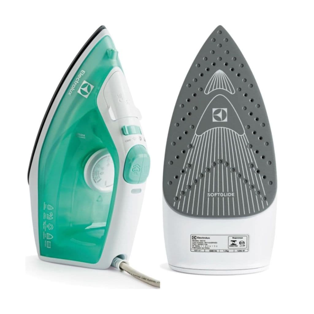 Ferro De Passar A Vapor Electrolux SIE70 110v OU 220V Verde Base Ceramica Antigotejamento Vapor Vertical