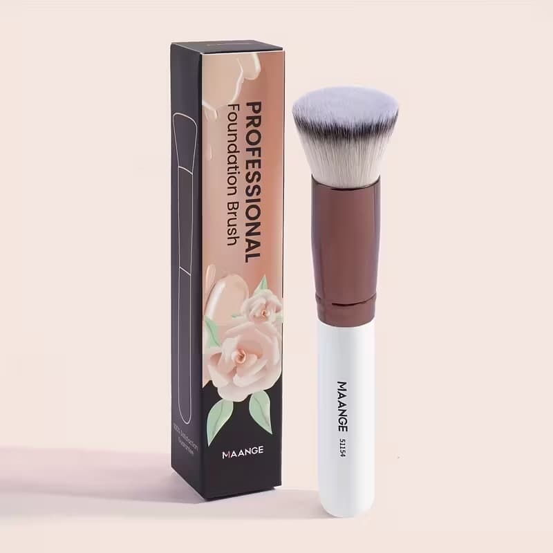 Pincel Kabuki Profissional Maange para Base Líquida, Pó, Blush e Iluminador Macio Alta Cobertura