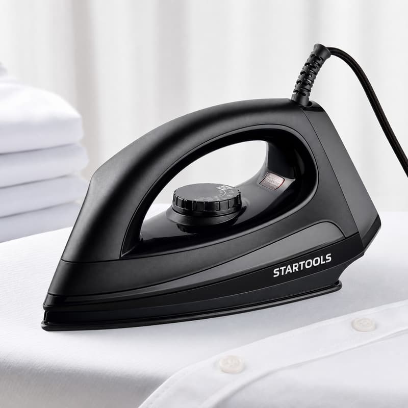 Ferro Passar Roupa a Seco 127V Preto Sem Vapor Sem Água