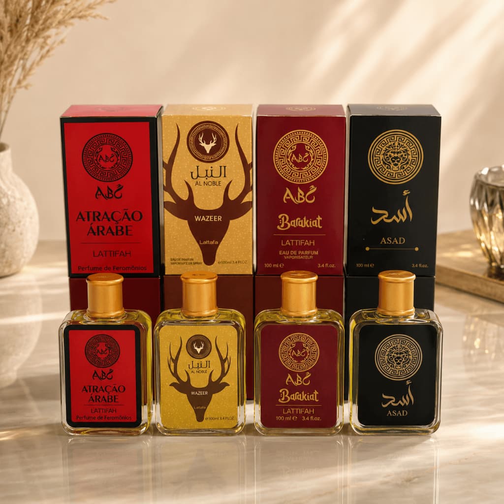 Kit 4 Perfumes Masculino Árabe Importado 100ml Cada