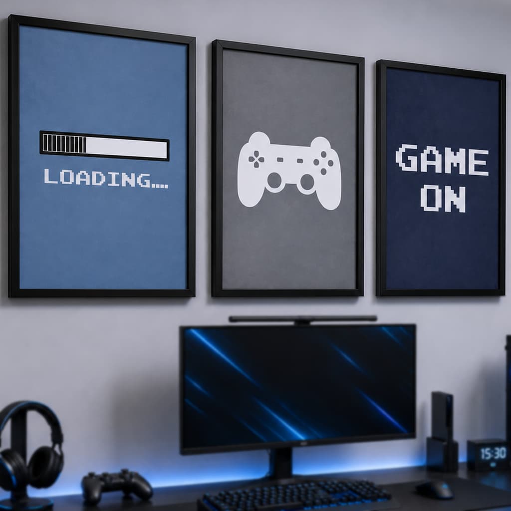 Quadro Decorativo Controle de Video Game On Plaquinha Decorativa Quarto Gamer Decoração Infantil