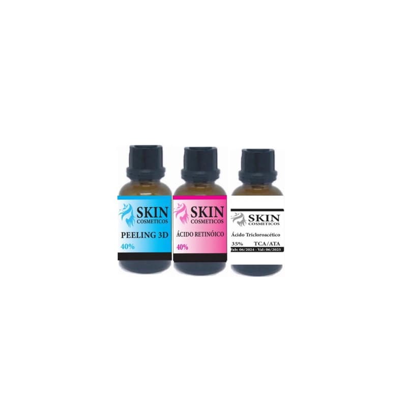 Serum kit 3 produtos anti-idade Skincare corporal e facial 30 ml cada