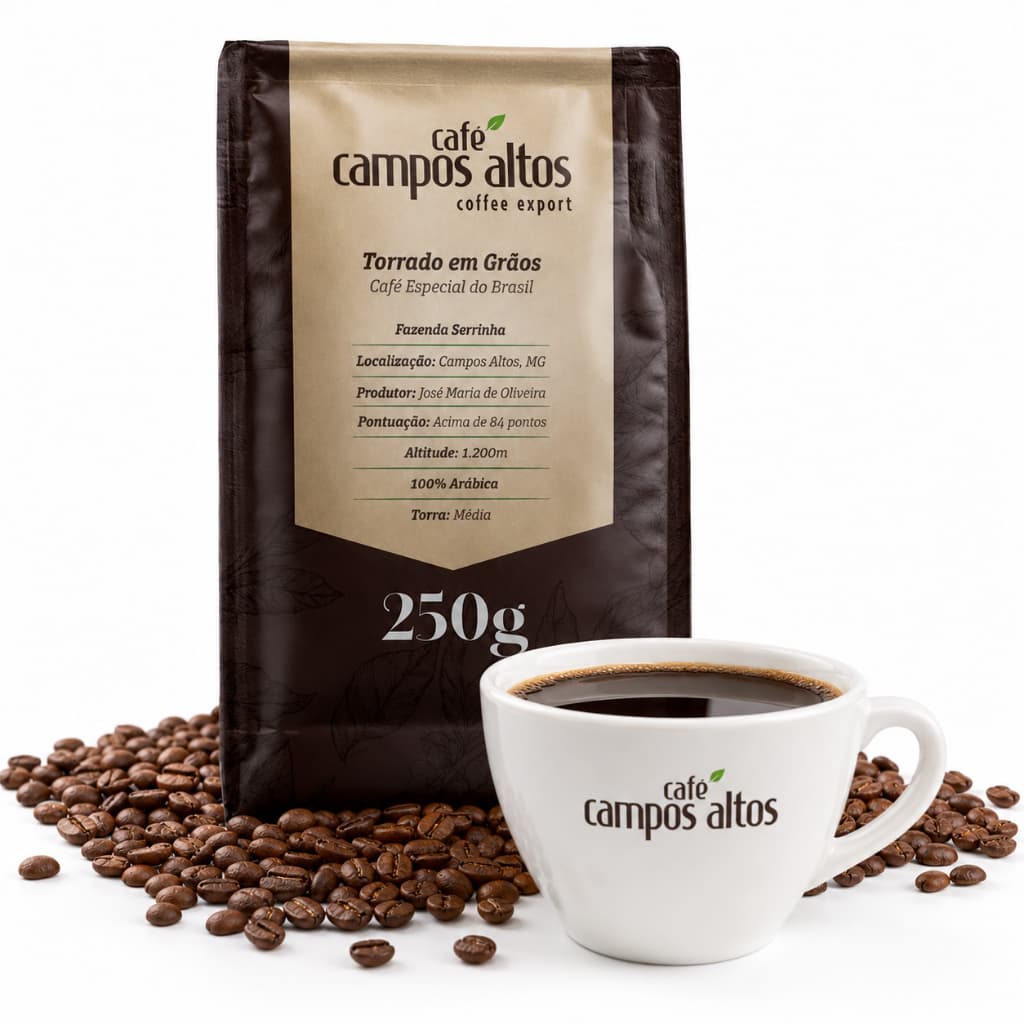 Café Especial Torrado em Grão 250g -  Café Campos Altos