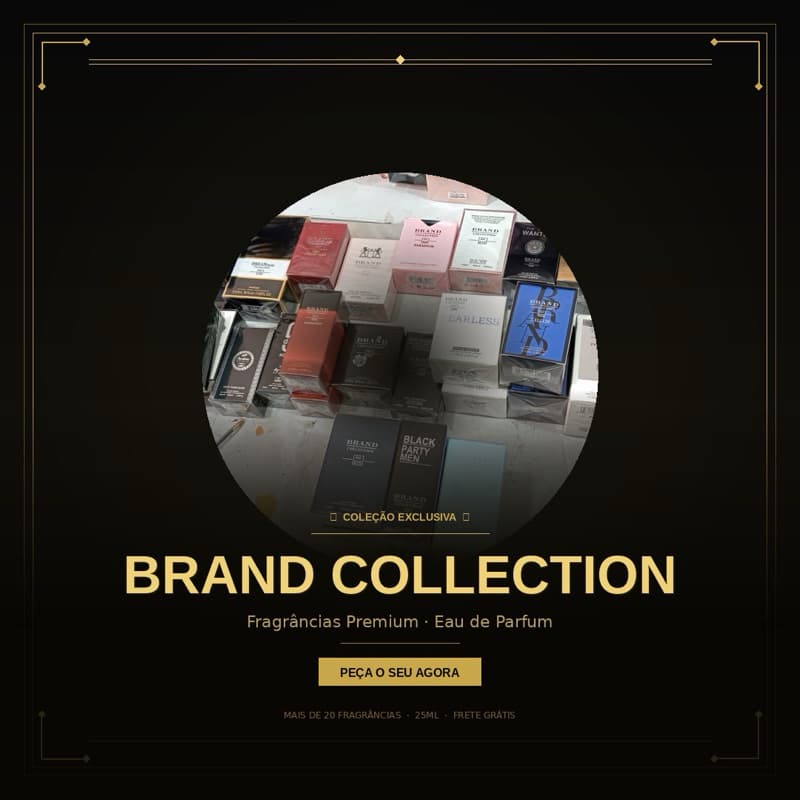 Perfume Brand Collection 25ml Masculino Inspirado Importados Alta Fixação Mini Perfume de Bolso Original