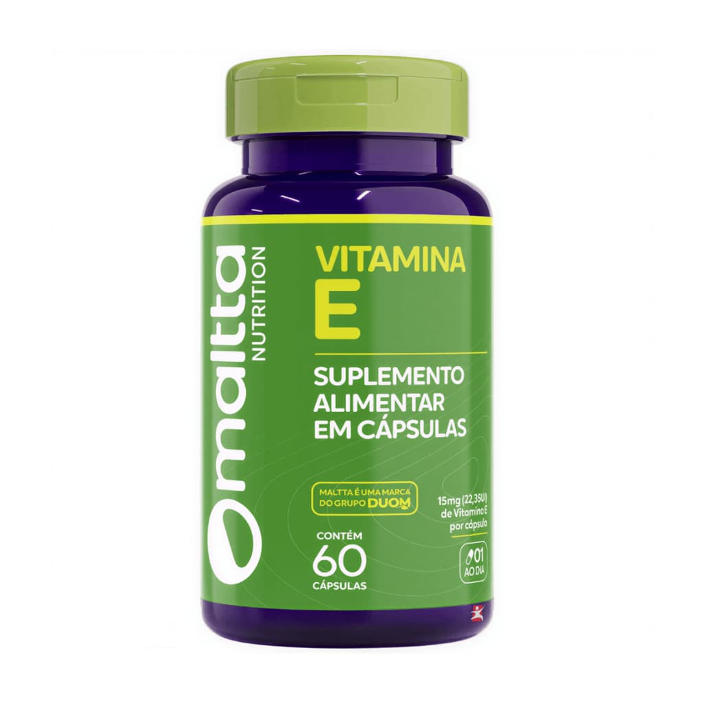 Maltta Vitamina e Antioxidante 1 Cápsula Ao Dia C/ 60 Cápsulas Alto Teor de Vitamina e