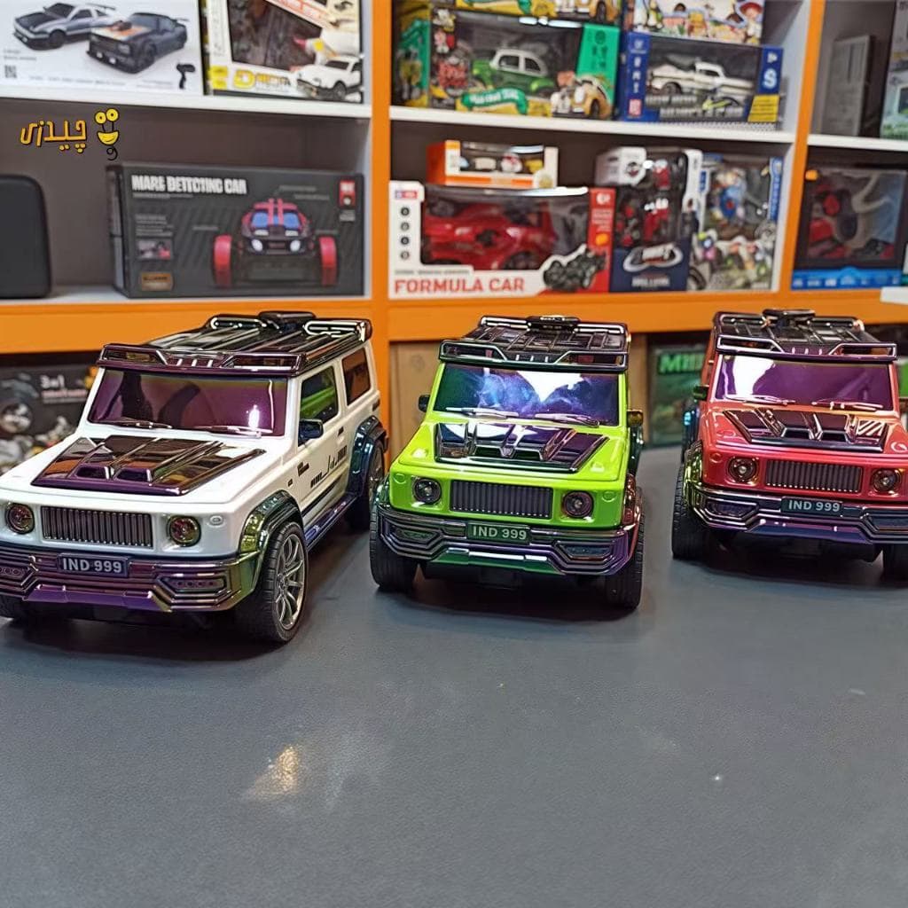 Carrinho Controle Remoto 4x4 Spray Fumaça 3 em 1 App Relógio Remoto 2.4G Luzes Brinquedo Menino