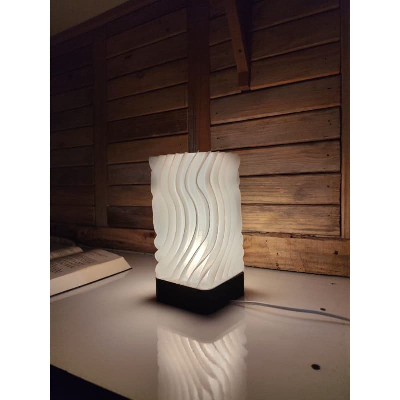 Luminária abajur de mesa decoração luminária com lâmpada de led