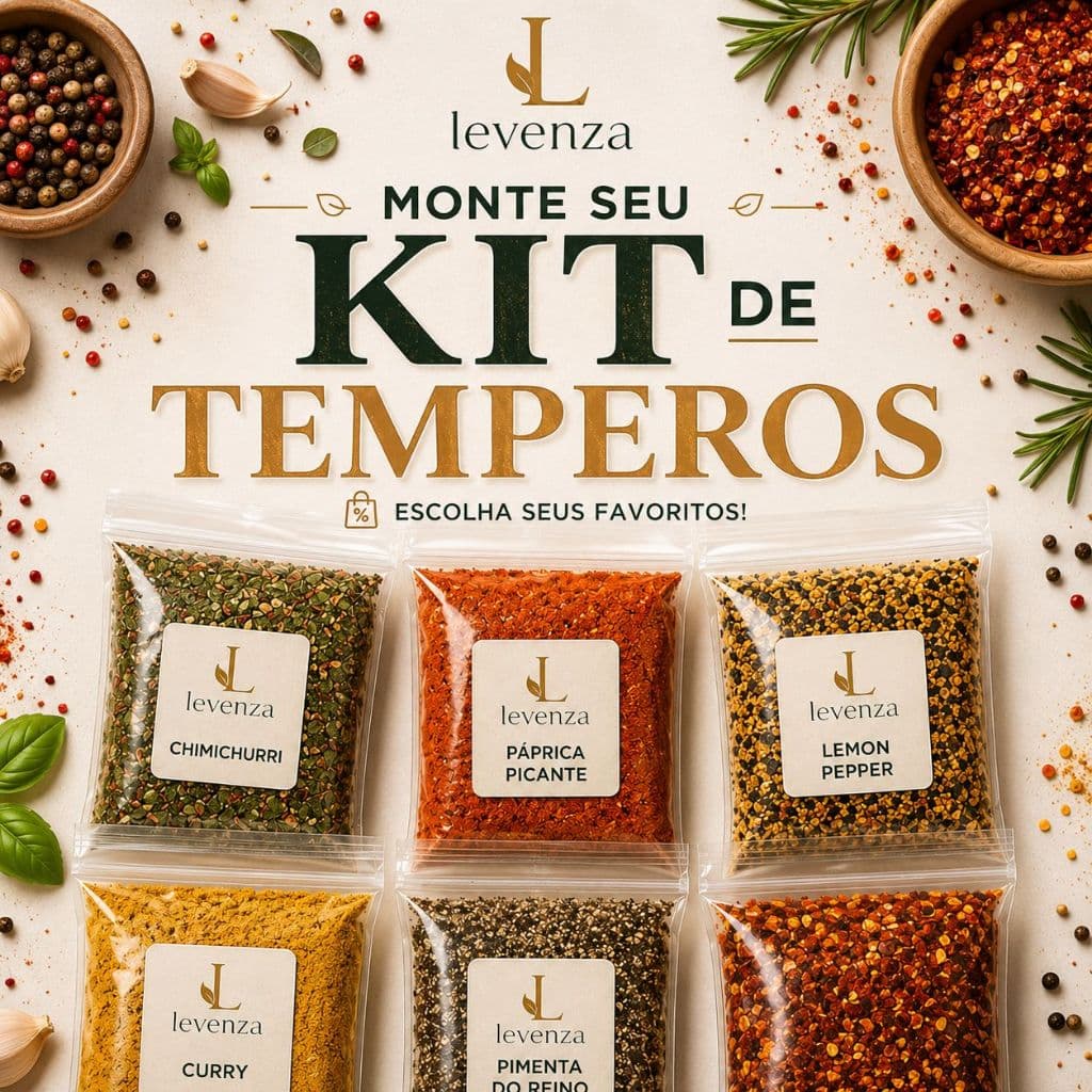 Kit 10 Temperos e Condimentos com 100g cada Monte Seu Kit de Temperos
