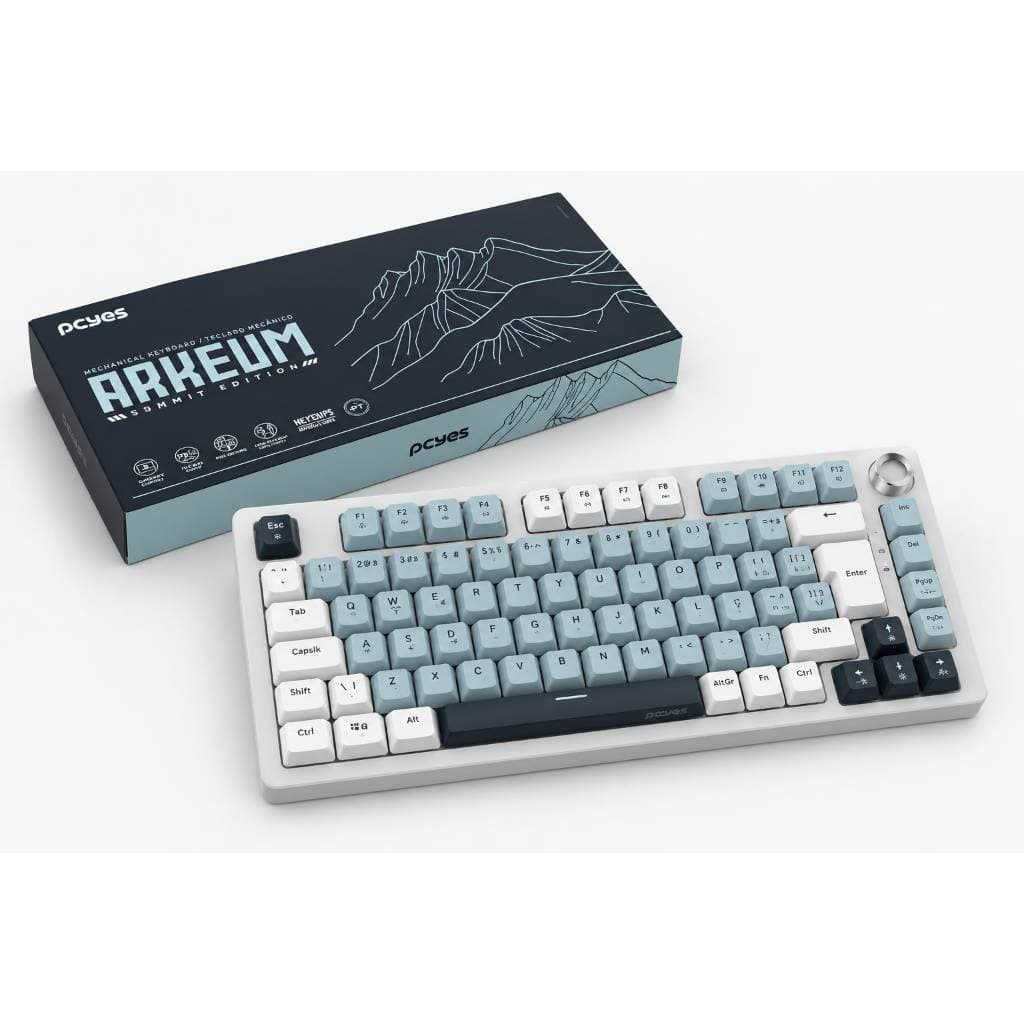 Teclado Mecanico 75% Pcyes Arkeum - Summit Edition - Switch Red - Aksm75Rbr