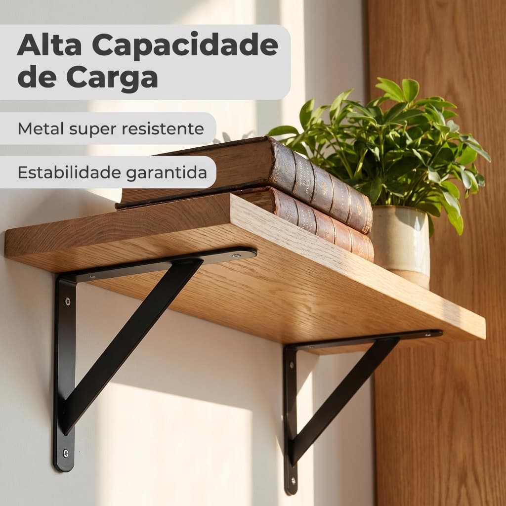 Suporte Apoio Prateleira Parede Resistente Uso Doméstico Diário