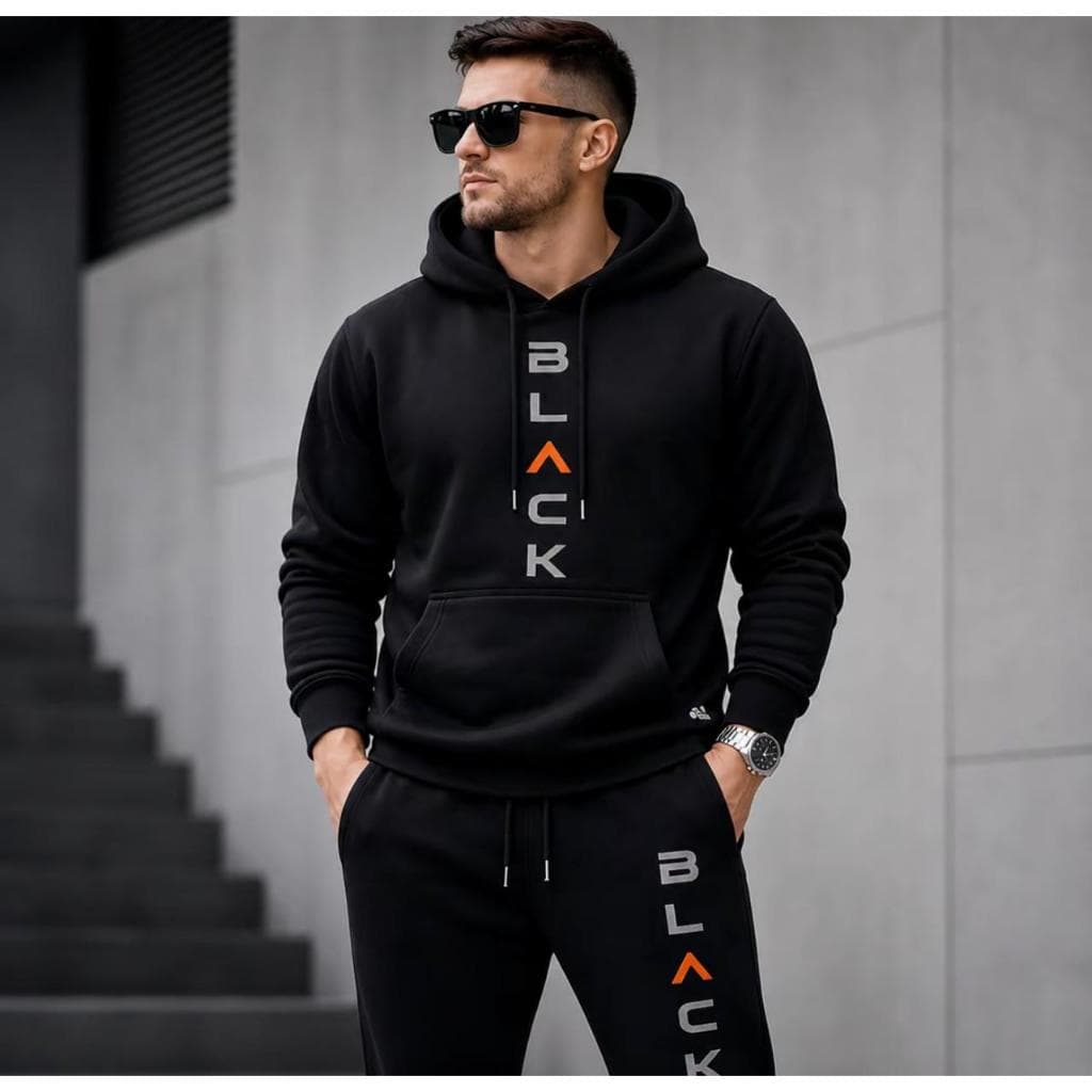 Conjunto Moletom Canguru e Calça de Moletom Inverno Masculino