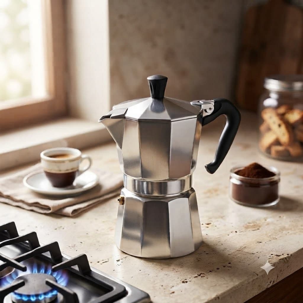 Cafeteira Italiana Moka Express 9 Xícaras Alumínio Original Jarra Café Expresso sem Filtro